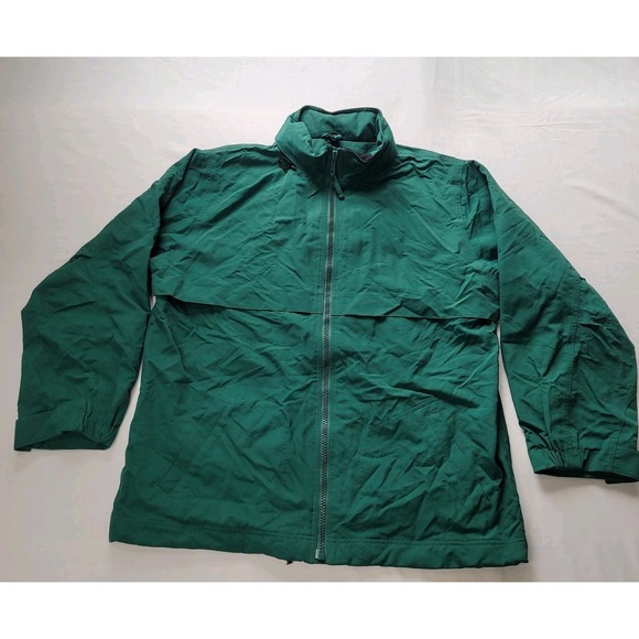 Sportsmaster Wear It Out Nylon Hooded Windbreaker Green‎ - Picture 1 of 10
